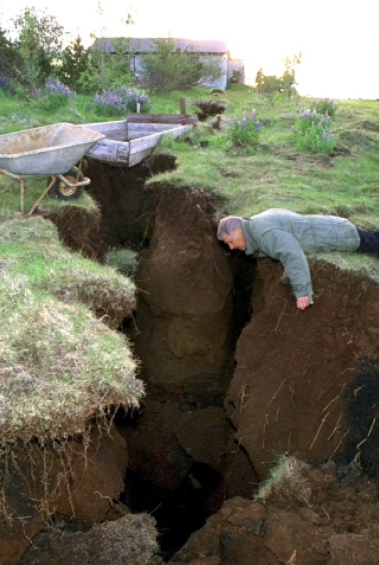 Sprunga á Suðurlandi